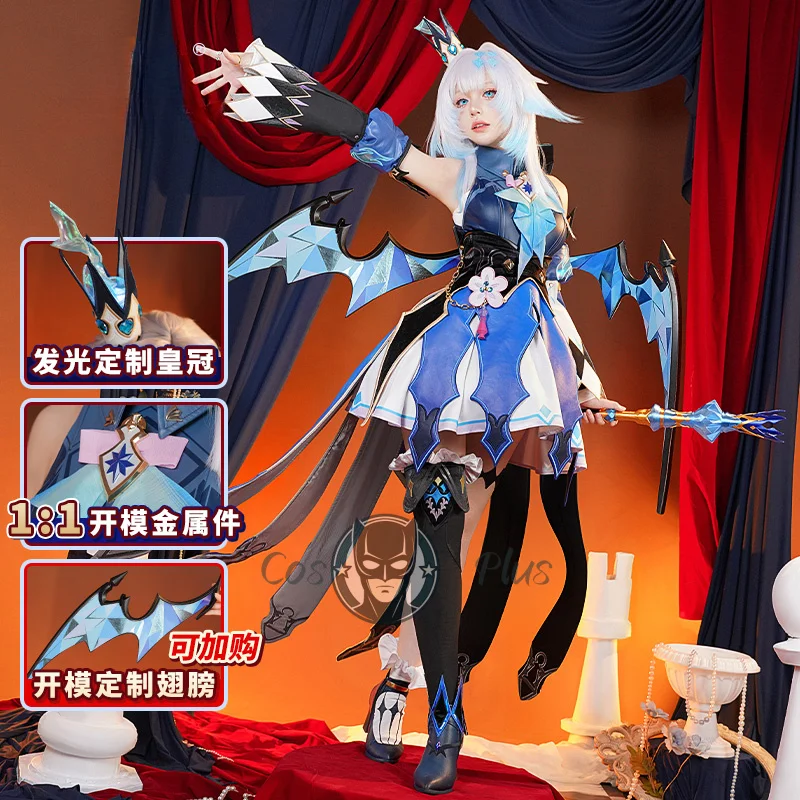

Game Honkai Star Rail Cerydra Cosplay Costume Wig Dress Uniform Wing Uniform Festival Party Props Christmas Halloween Clothes