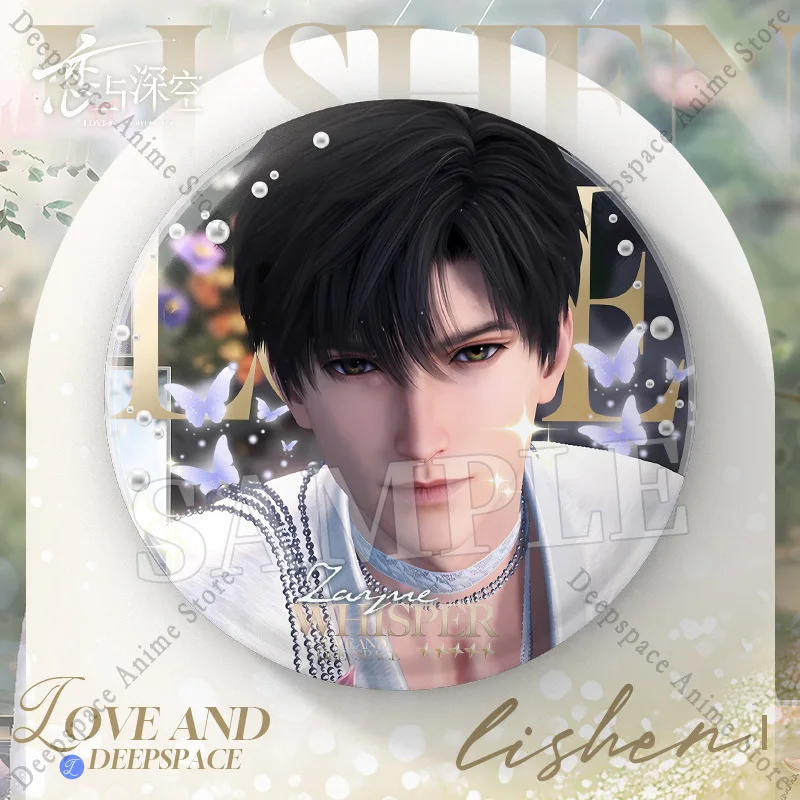 لعبة الحب والفضاء العميق سيلوس رافاييل زين كازيفير كاليب أنيمي تأثيري الربيع والزهرة 75 مللي متر شارة بروش شعار دبوس ديكور هدية