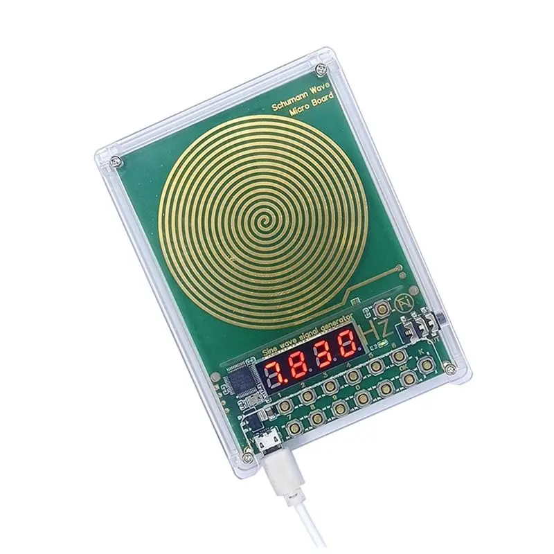 

X12A-0.01Hz- 99999Hz Adjustable Frequency 7.83HZ Schumann Wave Sine Wave Signal Generator DC5V Micro-USB With Protective Shell