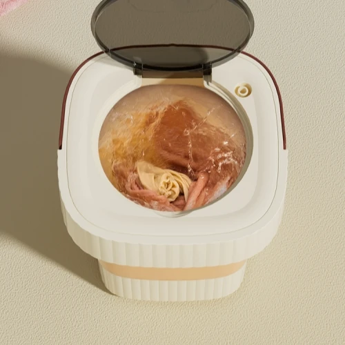 접이식 세탁기 탈수 블루라이트 속옷 팬티 양말 수건 전용 미니 소형 세탁기 여행용 가정용