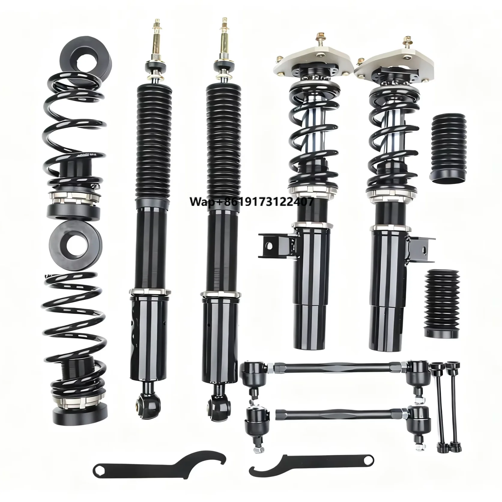 

Inverted 32 Way Damping Force Adjustability Coilover Spring Coilover Suspension Kit for A3 / A3 (8P) 2006-13 (54.5mm)
