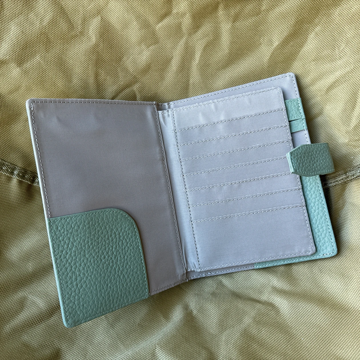 2026-new-health-handbook-planner-notebook-genuine-cowhide-leather-case-notepad-diary-journaling-supplies-stationery-green-color