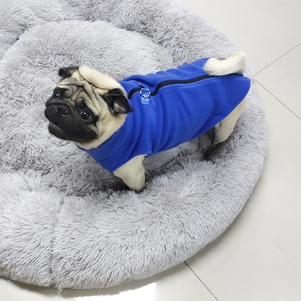 Winter-Hundekleidung Weiche Fleece-Jacke für Chihuahua Französische Bulldogge Mantel für Kleine Mittelgroße Hunde Katzen Warme Weste Welpen-Mops Haustier-Bekleidung – Detail 6