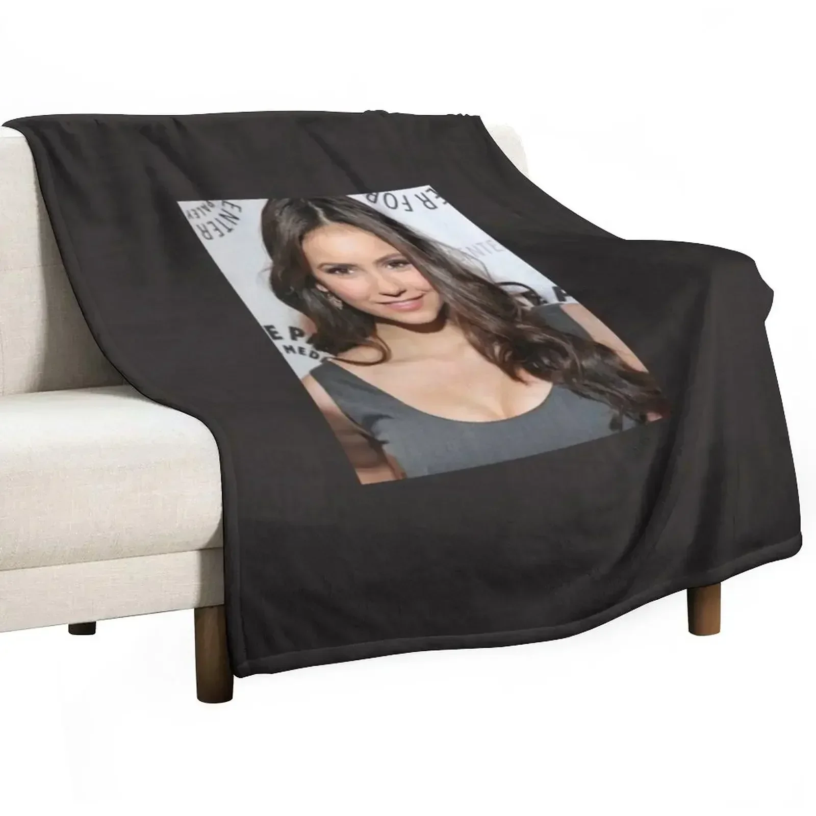 

Nina DobrevClassic T-Shirt Throw Blanket Decorative Sofa manga Blankets