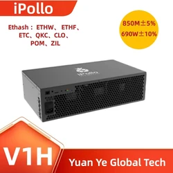 New iPollo V1H Hyd  hydrocooling minerETC Miner 850M  ±10% 6G memory ETC ZIL OCTA ipollo v1h miner with PSU