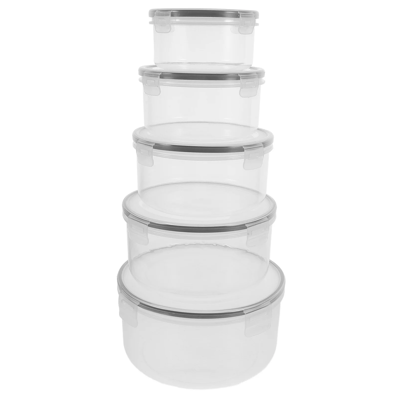 

5Pcs Fresh Preservation Boxes Stackable Airtight Containers Fridge Organizers Vegetable Fruit Storage Keep Food Fresh Large