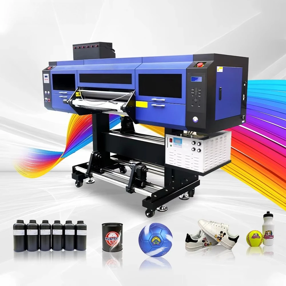 AUDLEY Factory 60CM UV DTF Three I3200 Head Printer Sticker Inkjet CMYK White UV DTF Printer With Laminator