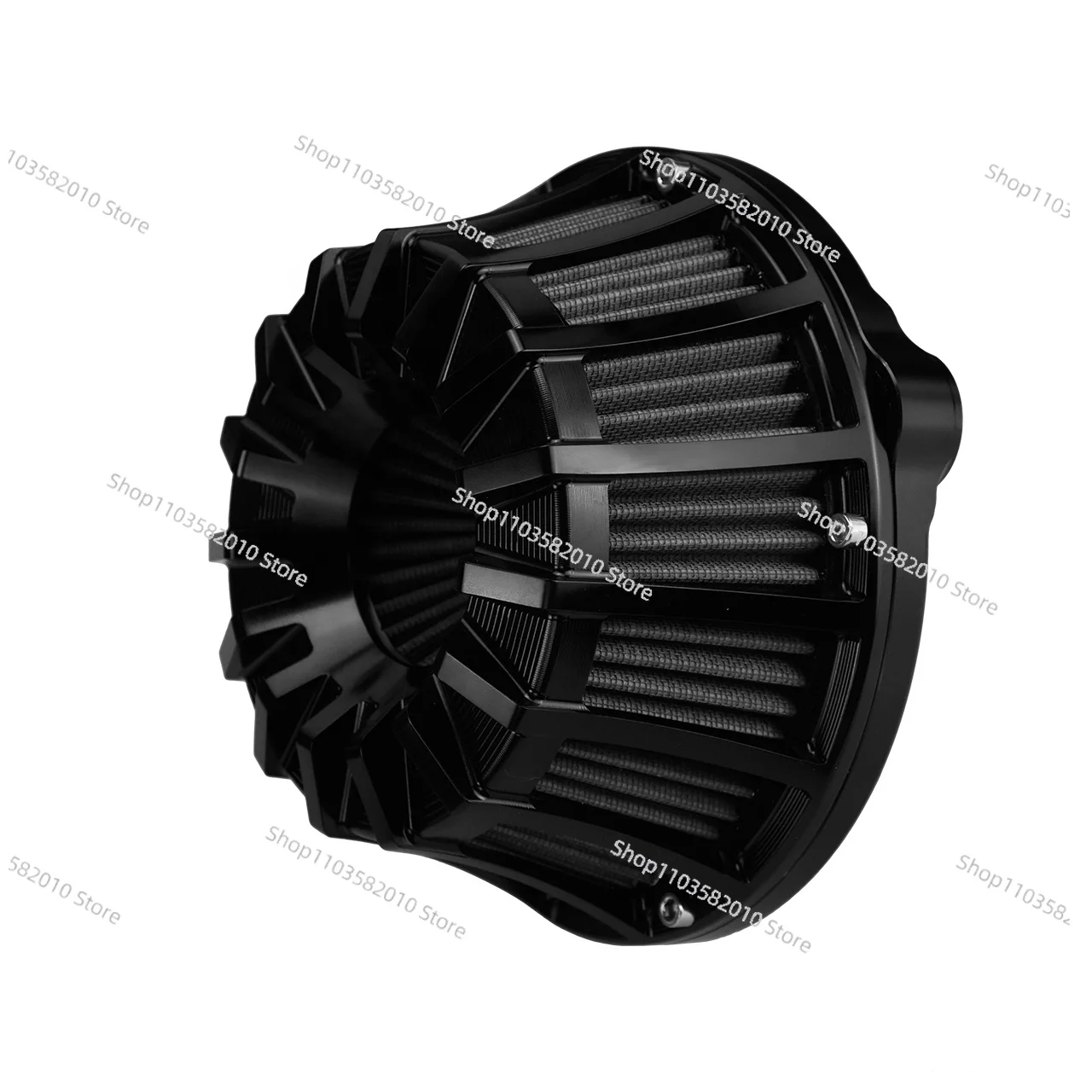 Black Inverted Air Cleaner Intake Filter forTouring Road Glide Softail