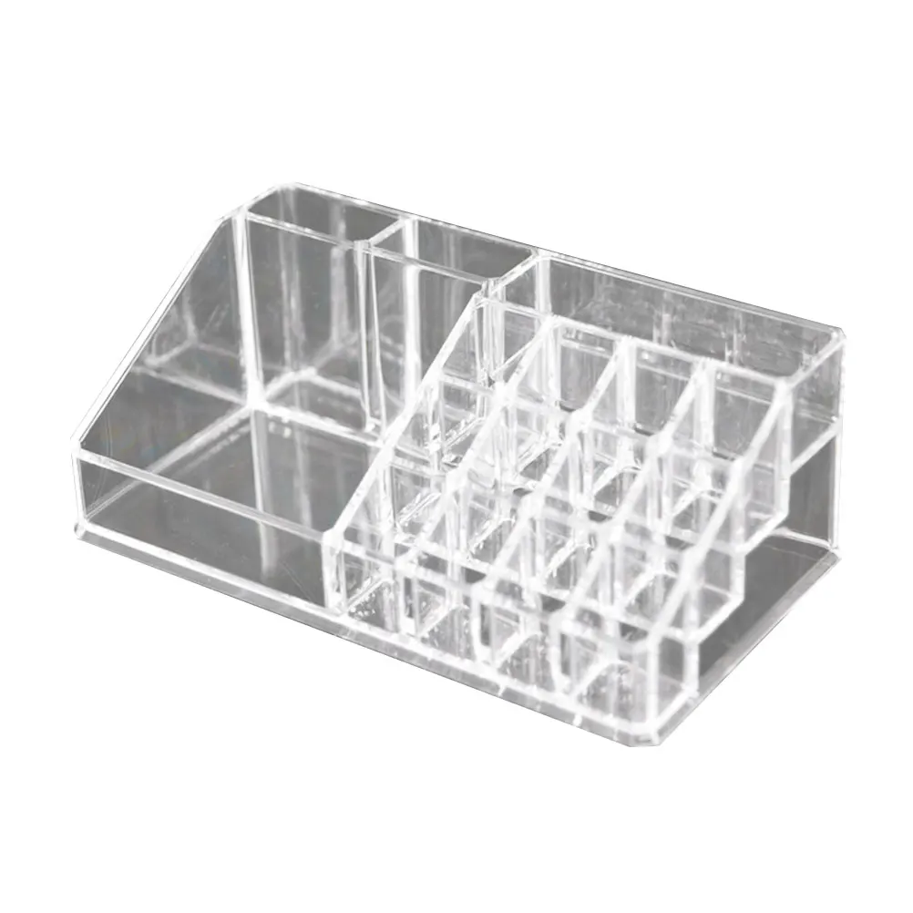 

Transparent Acrylic Storage Box Case Display Stand for Lipsticks Lip Gross Blusher Eye Shadow Pressed Powder