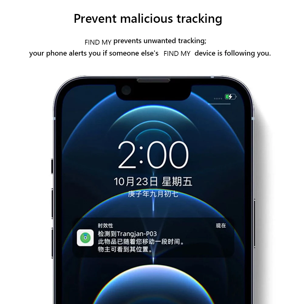 Clé de voiture étanche pour animaux de compagnie, recherche d'articles pour enfants, fonctionne avec Apple Find My Césel, étiquette de localisation pour iOS uniquement