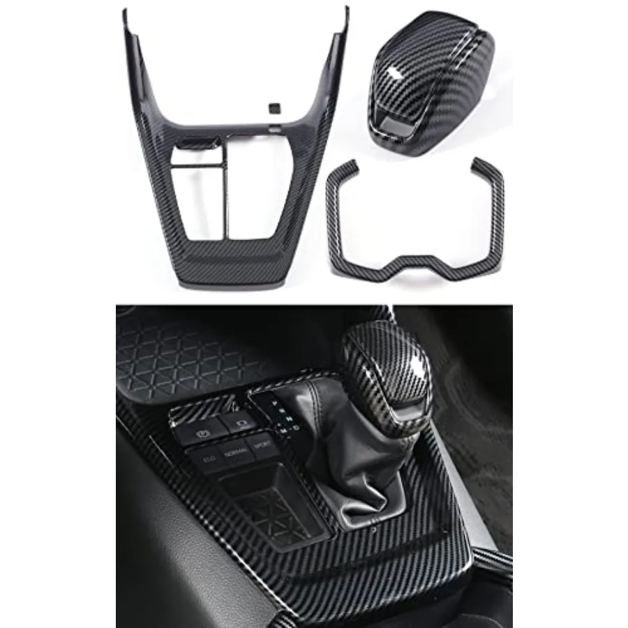 

for RAV4 2019-2025 Gear Shift Protective Panel Cup Holder Trims Gear Shift Knob Cover Interior Center Console Anti-Scratching P
