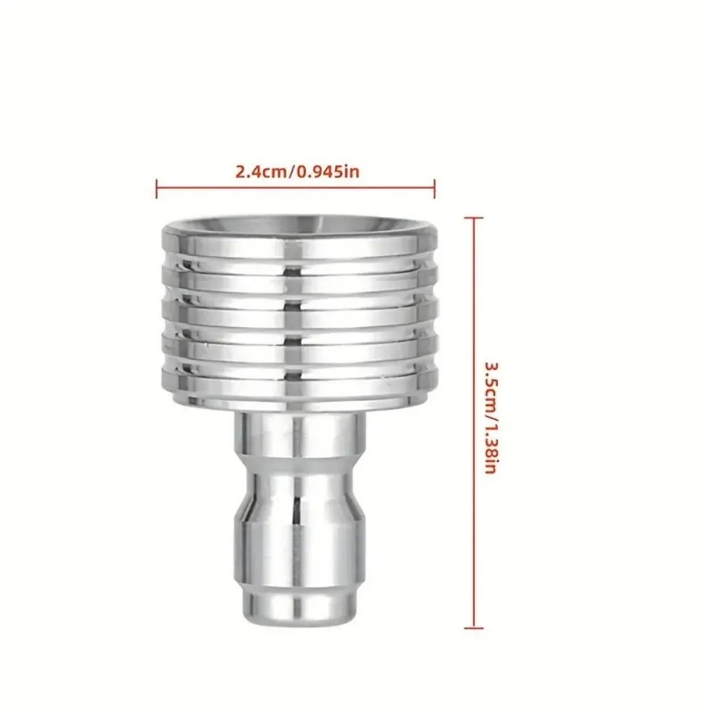 High Pressure Water Gun Interface Washing Nozzle Stainless Steel Shower Blades 1/4 Quick Connect Wash Cars Garden Urban Tool image 5