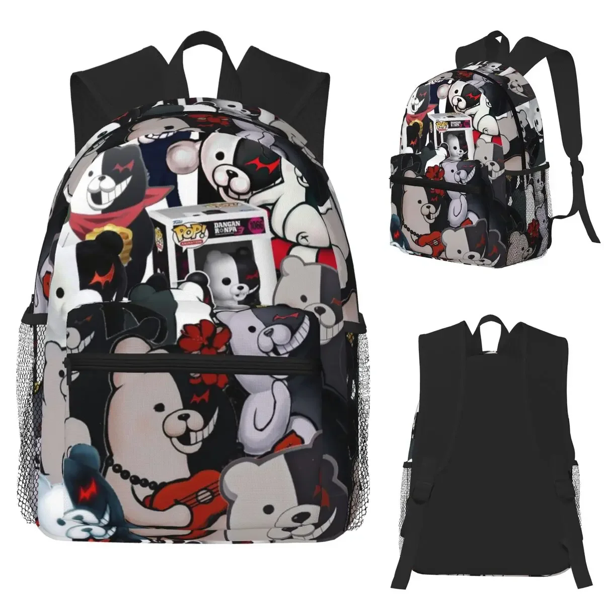 

Japan Anime Danganronpa Monokuma Student Backpack School Bag Hiking Travel Daypack for Men Women Fashion Bookbag Shoulder Bags