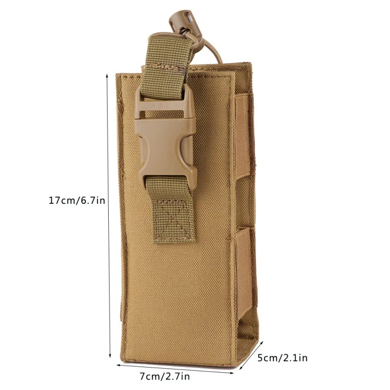 Tactical Water Bottle Bag 600D Nylon Kettle Cover Hanging Waist Pouch Outdoor Hunting Shooting Holder For Molle System Accessory