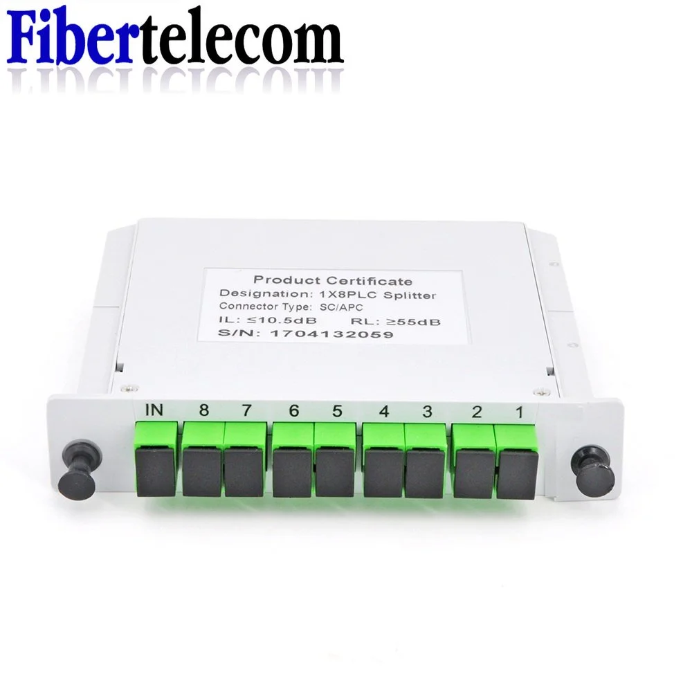 مقسم الألياف الضوئية 1-2 1-4 1-8 1-16 SC APC صندوق كاسيت المكونات في نوع الفاصل البصري