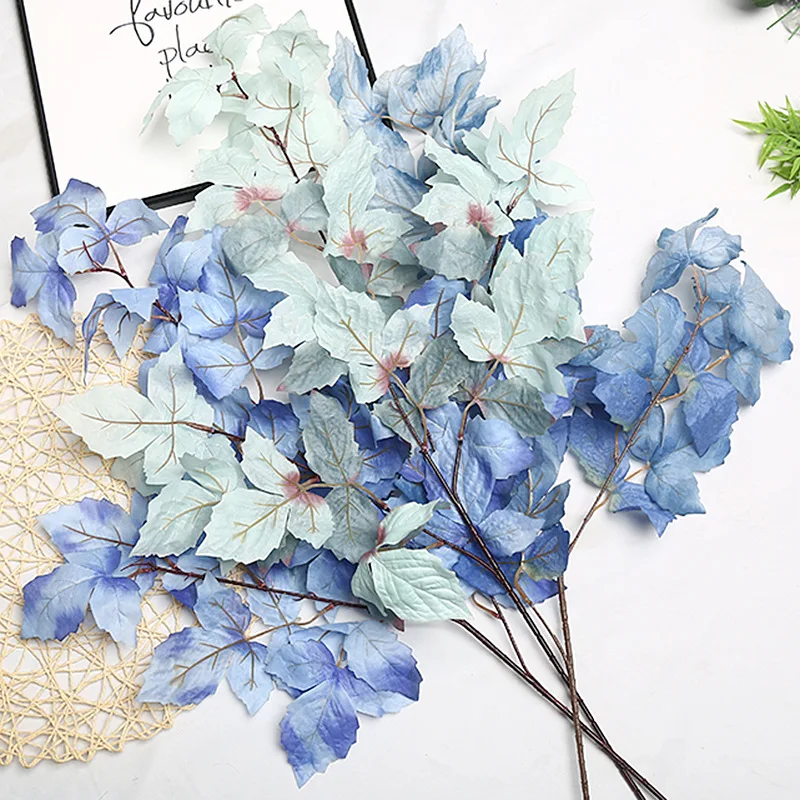 5pc/lot Artificial Plants Leaf Wedding Road Guide Flower Arrangement Home Living Room Decoration Leaves party Fake Tree Ornament