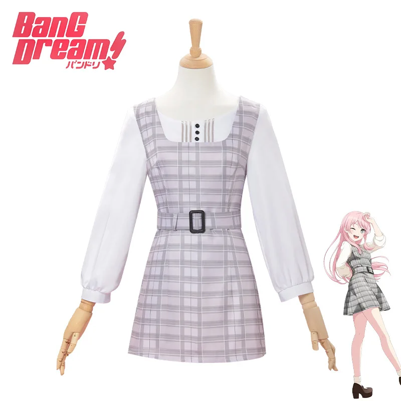 Anime Chihaya Anon Cosplay Bang Dream It's MyGO Cosplay Geïnspireerd Casual Lolita Jurk Dagelijks Kawaii Outfit voor Vrouwen Meisje