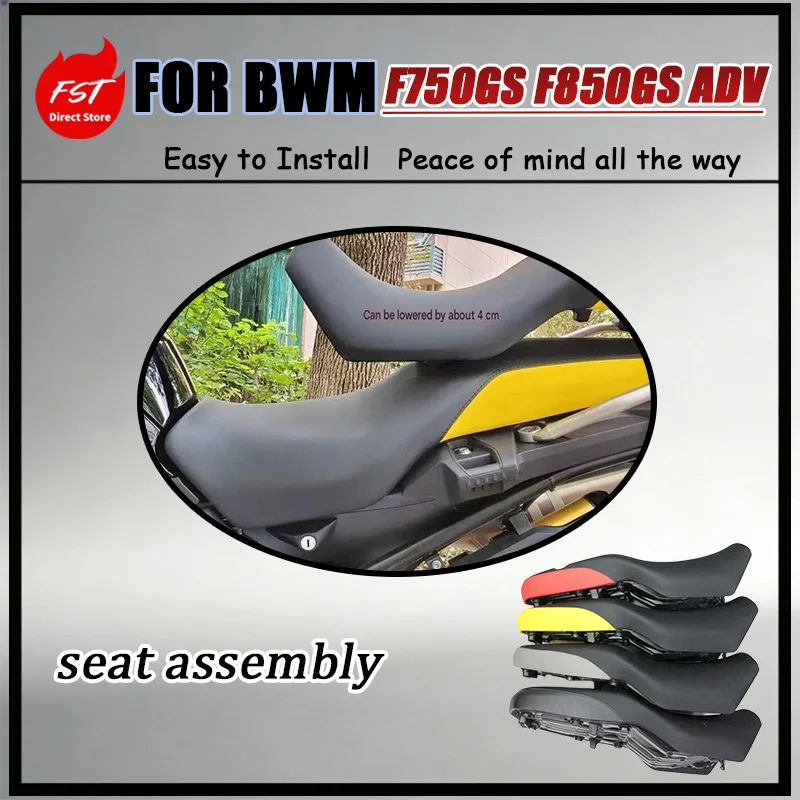 For BMW F750GS F850GS ADV Lowered Seat Assembly Sturdy Support One-Piece Upholstered Replacement OEM Standard Accessory