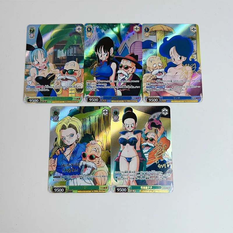 Bronzing Game Collection Card, Son Goku, Mestre Kame, Chichi Vegeta IV, DIY caseiro, Natal e presente de aniversário, Brinquedos