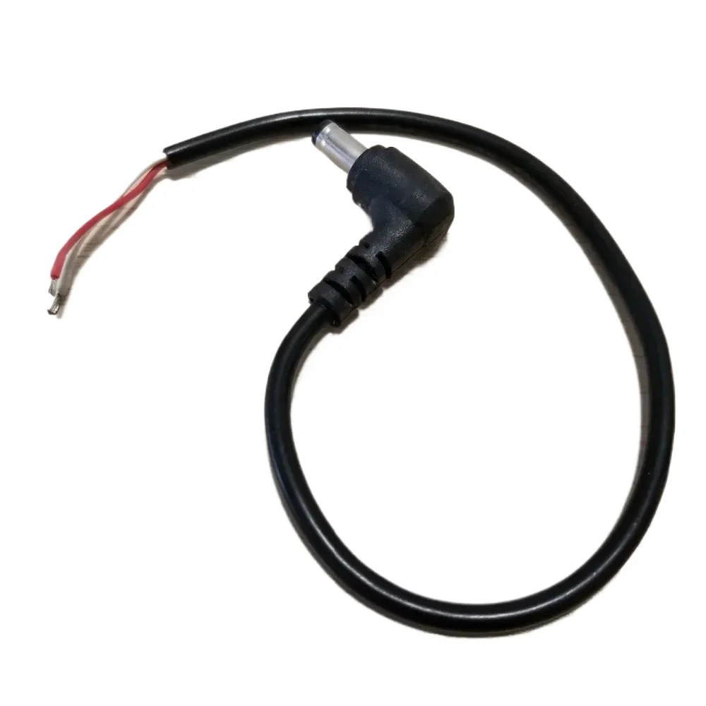 90 Degree DC 5.5*2.5mm Male Adapter Power Extension Connector 12V Black