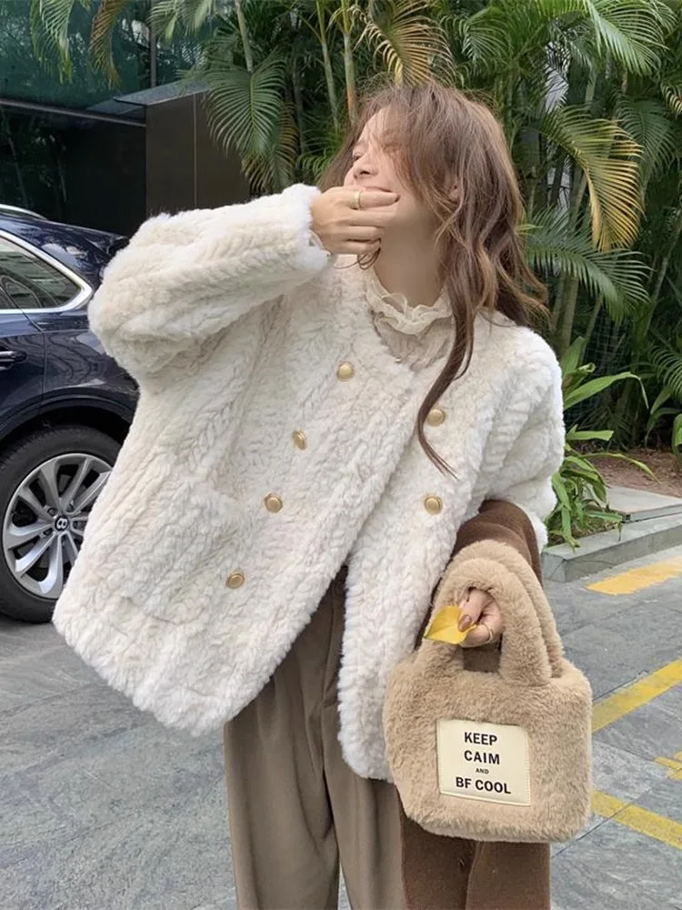 Chaqueta de Tweed para Mujer, Invierno, Acolchada, Cálida, Forrada, Resistente al Viento, a Prueba de Frío, Cómoda, Aislada, para Exteriores, Uso Diario, Estilo Retro