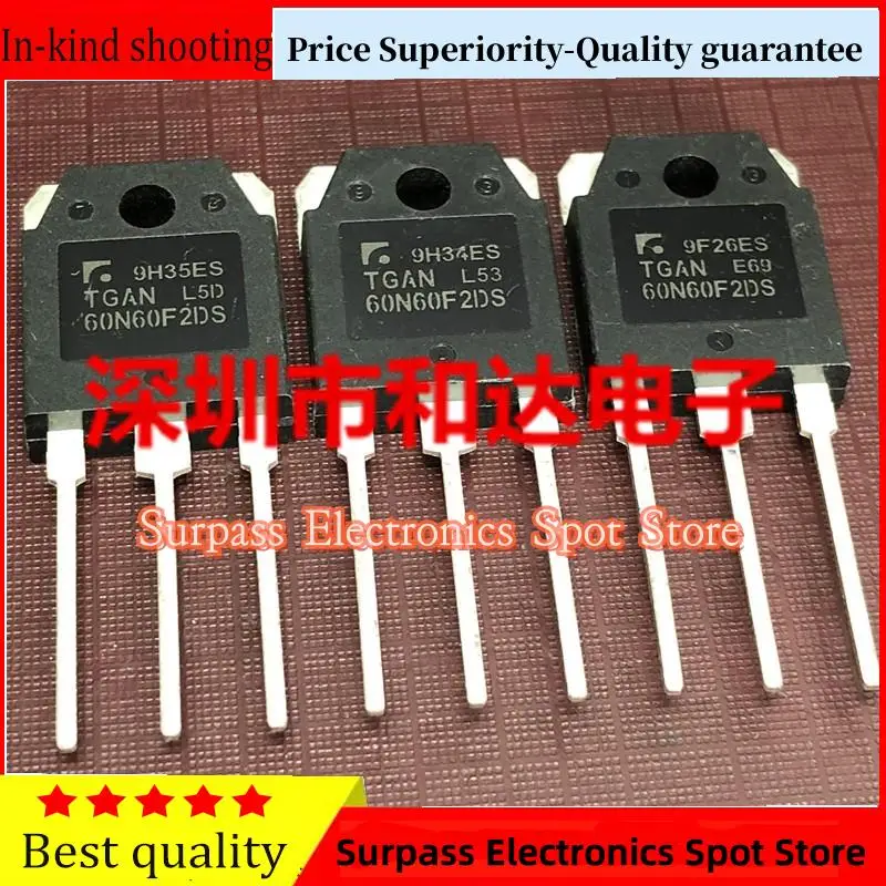 

10PCS-100PCS TGAN60N60F2DS TO-3P 600V 60A Price Superiority-Quality guarantee