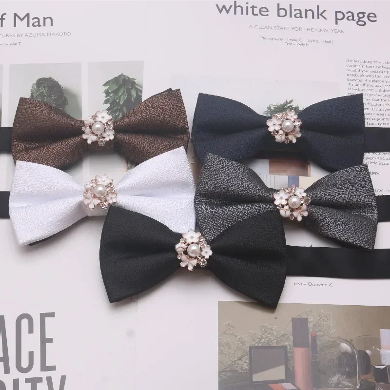 Reusable New Groom Best Man blue red wool Women children velvet boy girl men flexible green color bow tie black accessories