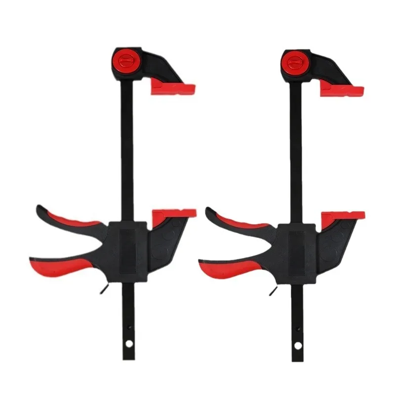 

6" Quick Grip Bar Clamp, One Handed Ratchet Clamp & Spreader, Quick Release Woodworking F Clamp for DIY Carpentry Furniture