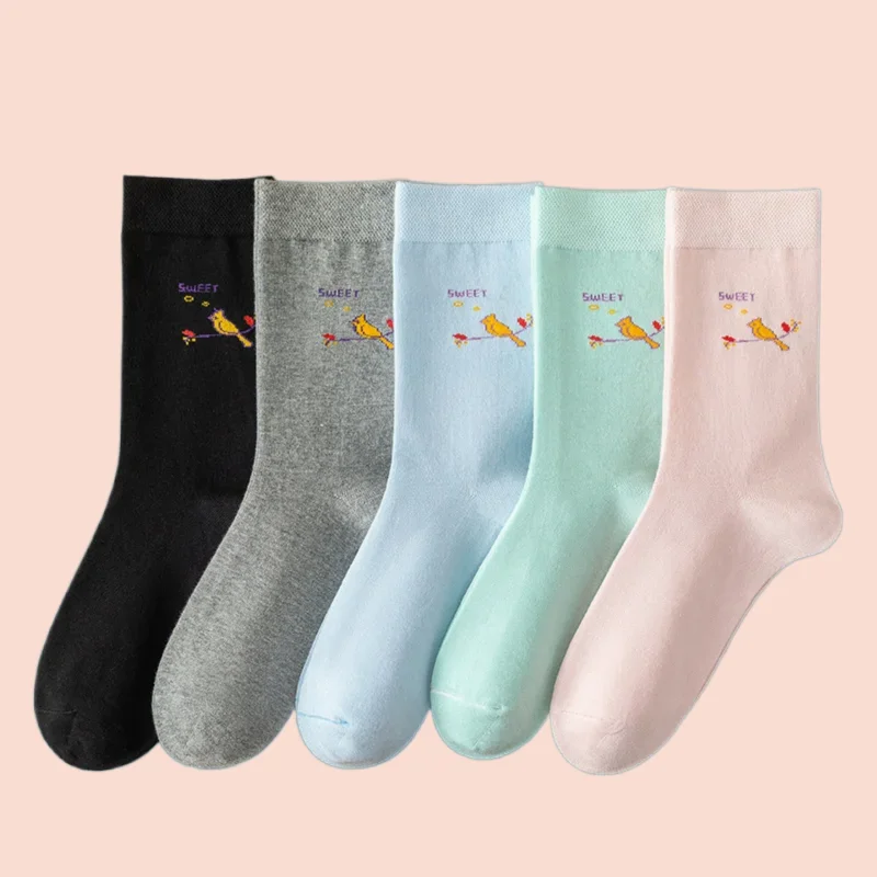 

1/3 Pairs Women's Fashion Cotton Long Socks Middle-aged And Elderly Warm Socks Autumn Winter Lengthened Thick Deodorant Socks