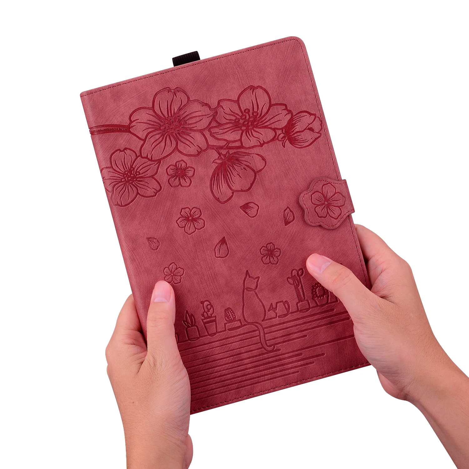 

Кожаный чехол-кошелек с подставкой для карт, чехол для планшета Redmi Pad Pro 12,1 дюйма, 2024, чехол Flowe Cats, чехол для Xiaomi Poco Pad 12,1