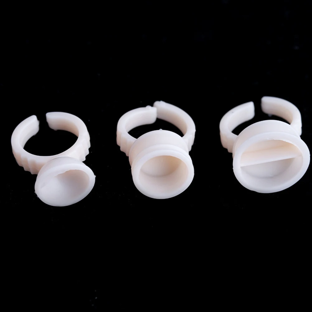 

100 Pcs Silicone Coloring Cup Disposable Pigment Container Makeup Ink Cups Eyelash Tool