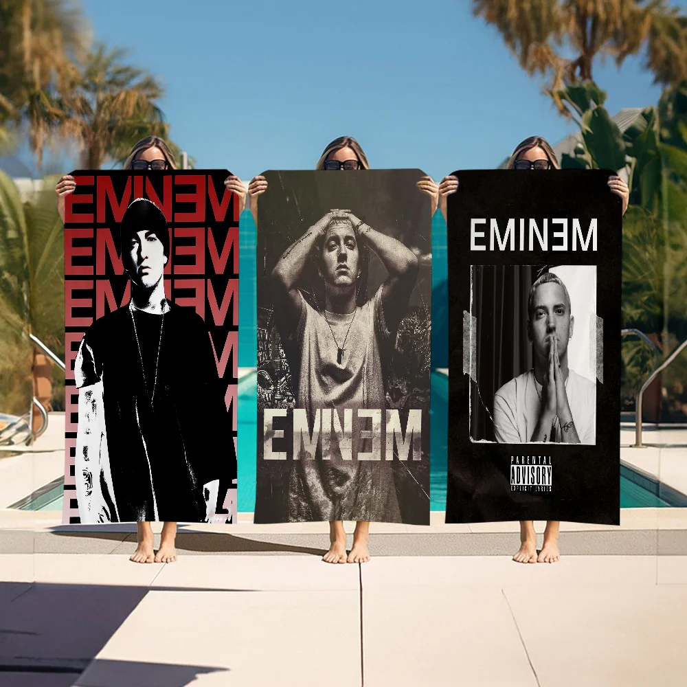 The Famous Rapper Eminem Art Microfiber Printed Beach Towel Mountain Climbing Yoga Beach Swimming Running Absorbent Soft Towel