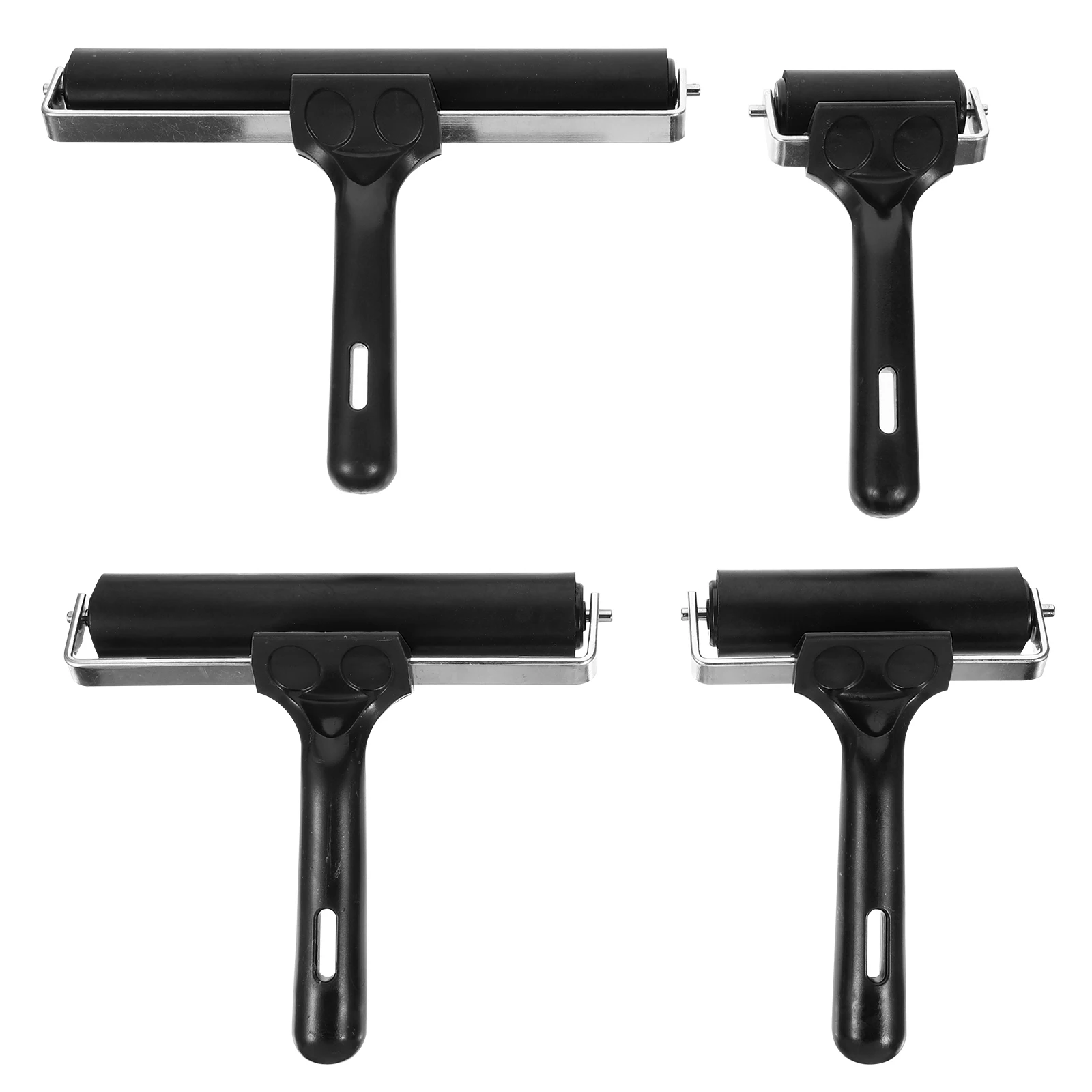 

4 Pcs Roller Brush Rubber Glue Stamping Ink Applicator Oil Tool DIY Painting Printing Craft Sewing Supplies
