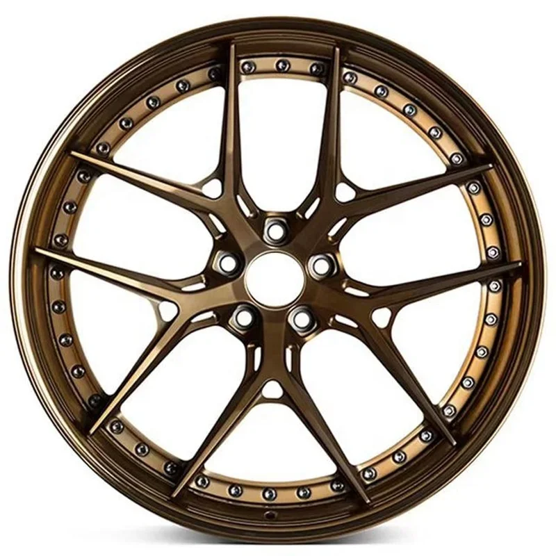 for 2 piece forged alloy gold colored car alloy wheel rim 18'' 19'' 20'' inch  Bmw Wheels F80 G20 G30 E90 E92 E93 F10 F35 wheels