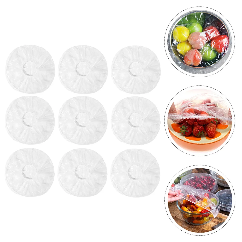 

100pcs Food Cling Films Disposable Plastic Wrap Cover Elastic For Leftovers Picnic Barbecue Storage Practical Cling Wraps