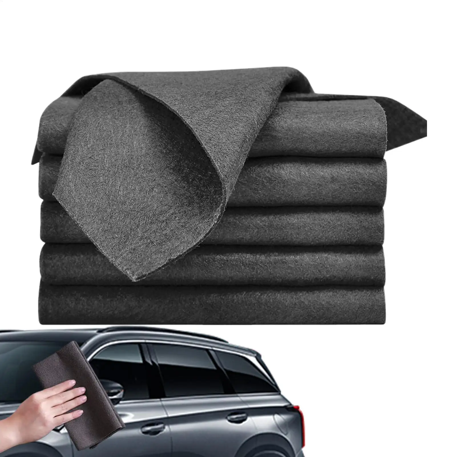 Streak Free Cleaning Rags 30x40cm Thickened Microfiber cleaning Cloths 5-pieces Lint Free Cleaning Towels for glass windows