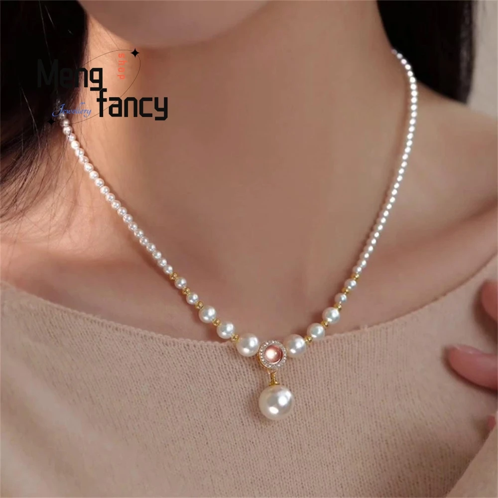 Pearl Necklace, Women's Autumn And Winter High-End, Niche Beaded Sweater, Chain Pendant, Collarbone Neck Chain Accessory