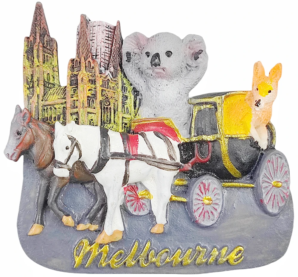 3D Мельбурн, Австралия, магнит на холодильник, сувенирный подарок, магнитная наклейка на холодильник из смолы, коллекция украшений для дома