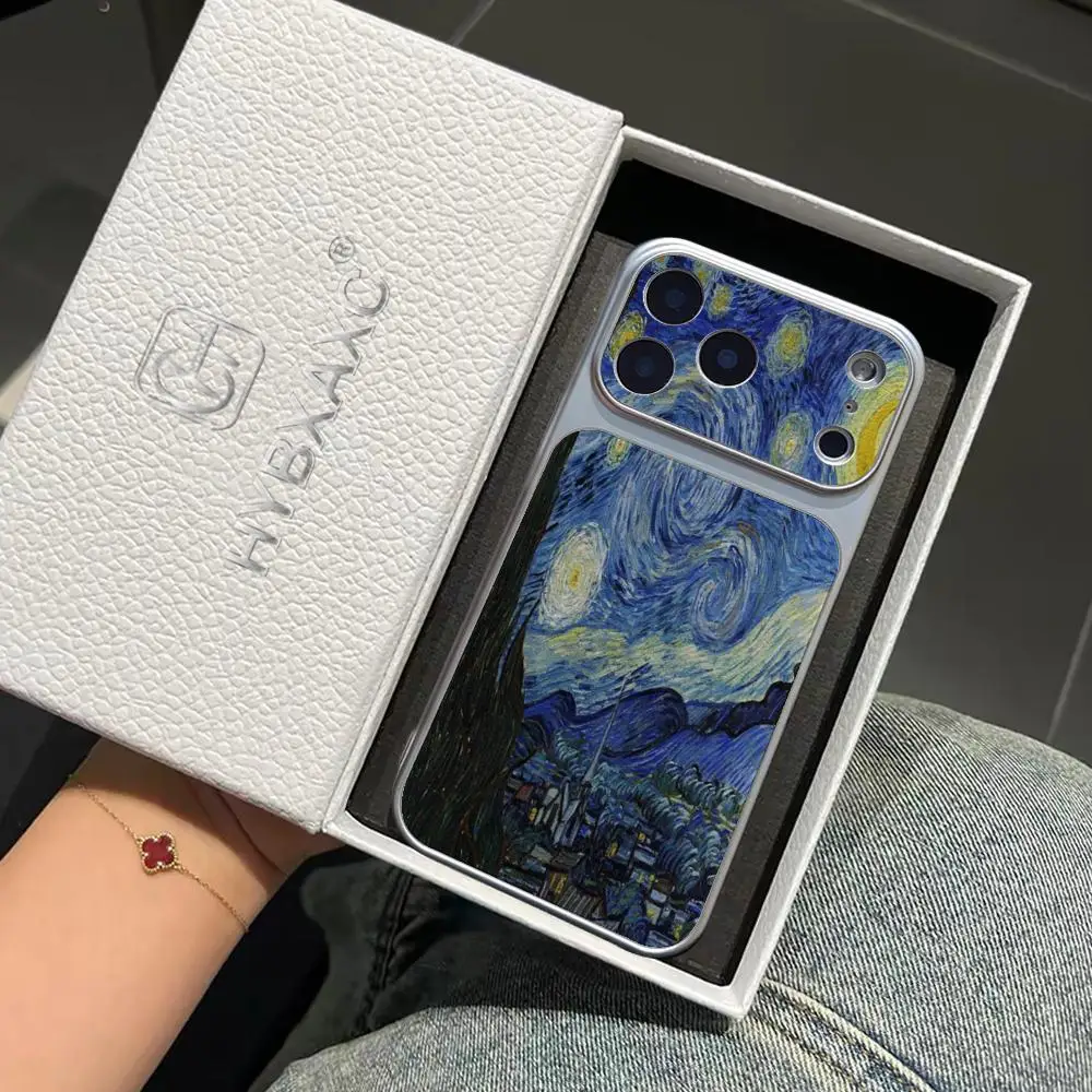 Für iPhone 17 16 15 14 11 12 13 Pro Max Mini X XR XS 16 Plus Handyhüllen Kunst Van Gogh Ölgemälde Weiche Stoßfeste Schutzhüllen