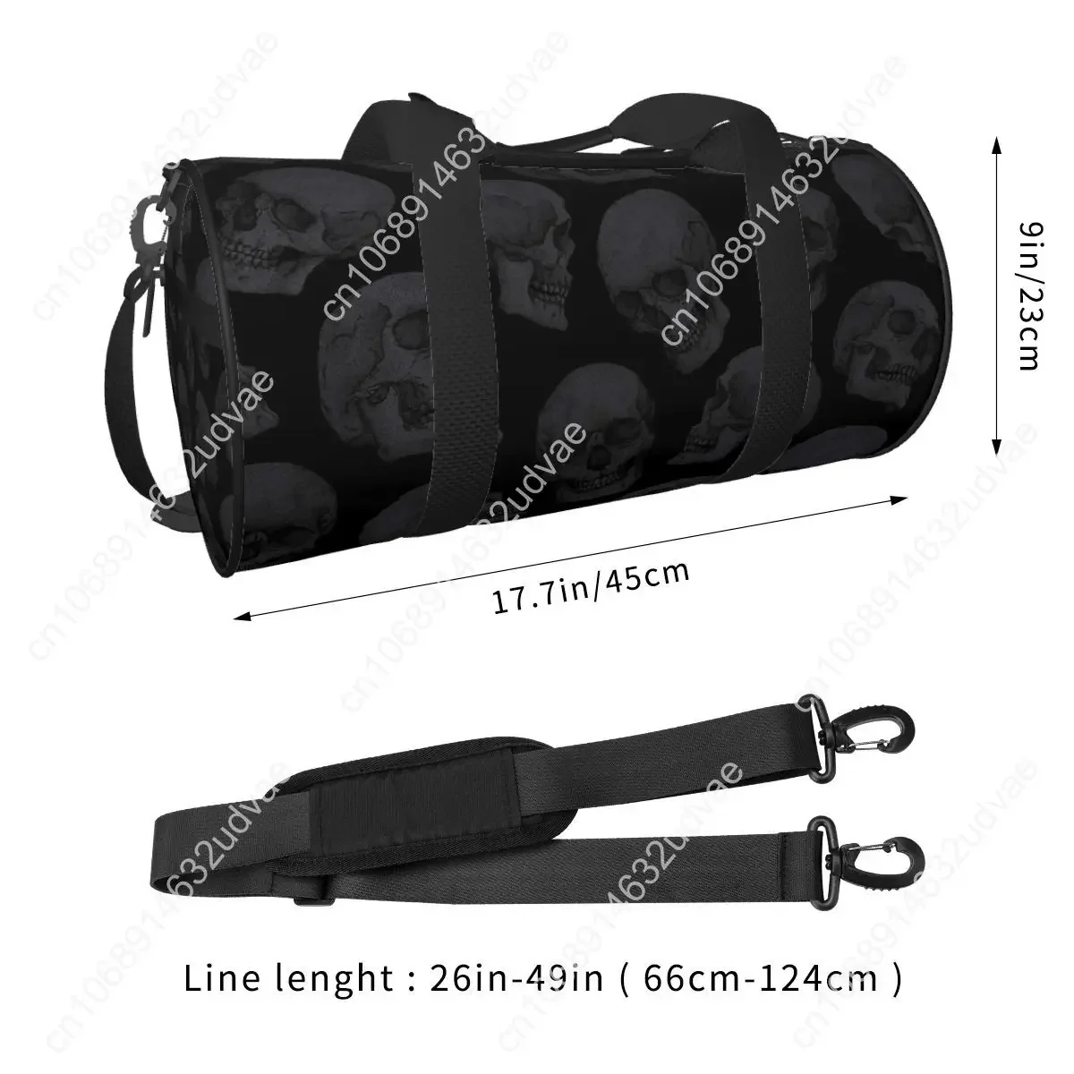 Skulls Bones Gym Bag Training Sports Bags Men Women Design Large Vintage Fitness Bag Portable Handbags