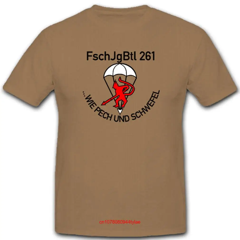 FschJgBtl261 Like Bad Luck and Sulfur Bundeswehr Paratroopers T Shirt 7893 long or short sleeves