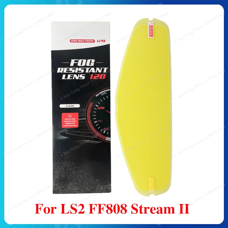 Motorcycle Helmet Visor Lens Anti Fog Film for LS2 FF808 Stream II