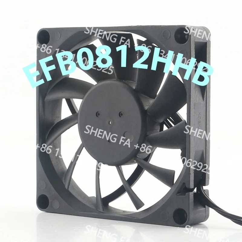 Inverter 4-wire PWM Speed Regulation Ultra-thin Delta 24V 48V DC 12V 0.40A AC EC 8015 80X80X15MM 8CM EFB0812HHB-7U42 Cooling Fan