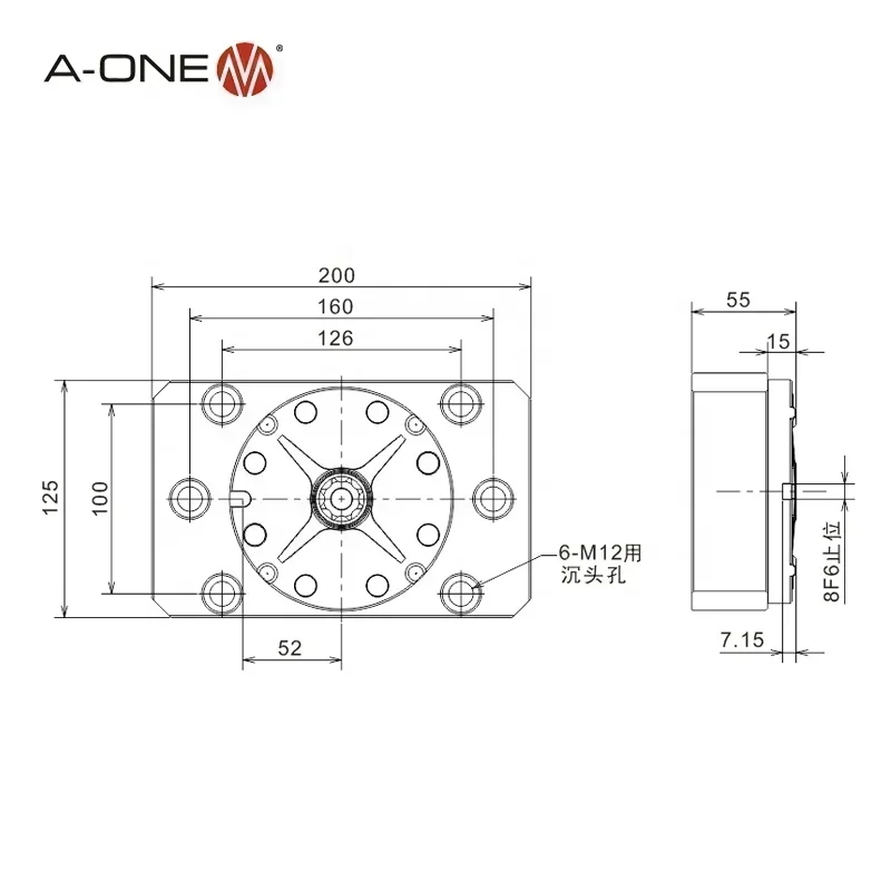 2026 المبيعات الساخنة A-one توريد جودة عالية الدقة صفر نقطة المشبك لتصنيع EDM CNC 3A-110105