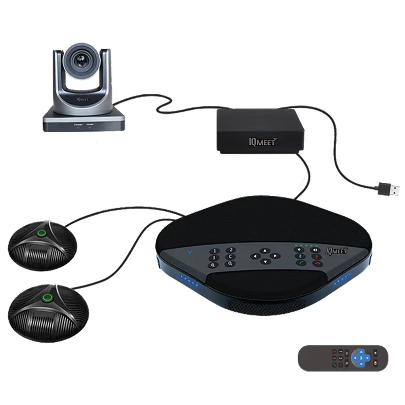 

Easy Use Video Conference Group for Mid and Large-sized Meeting Rooms with Camera Speakerphone and Hub