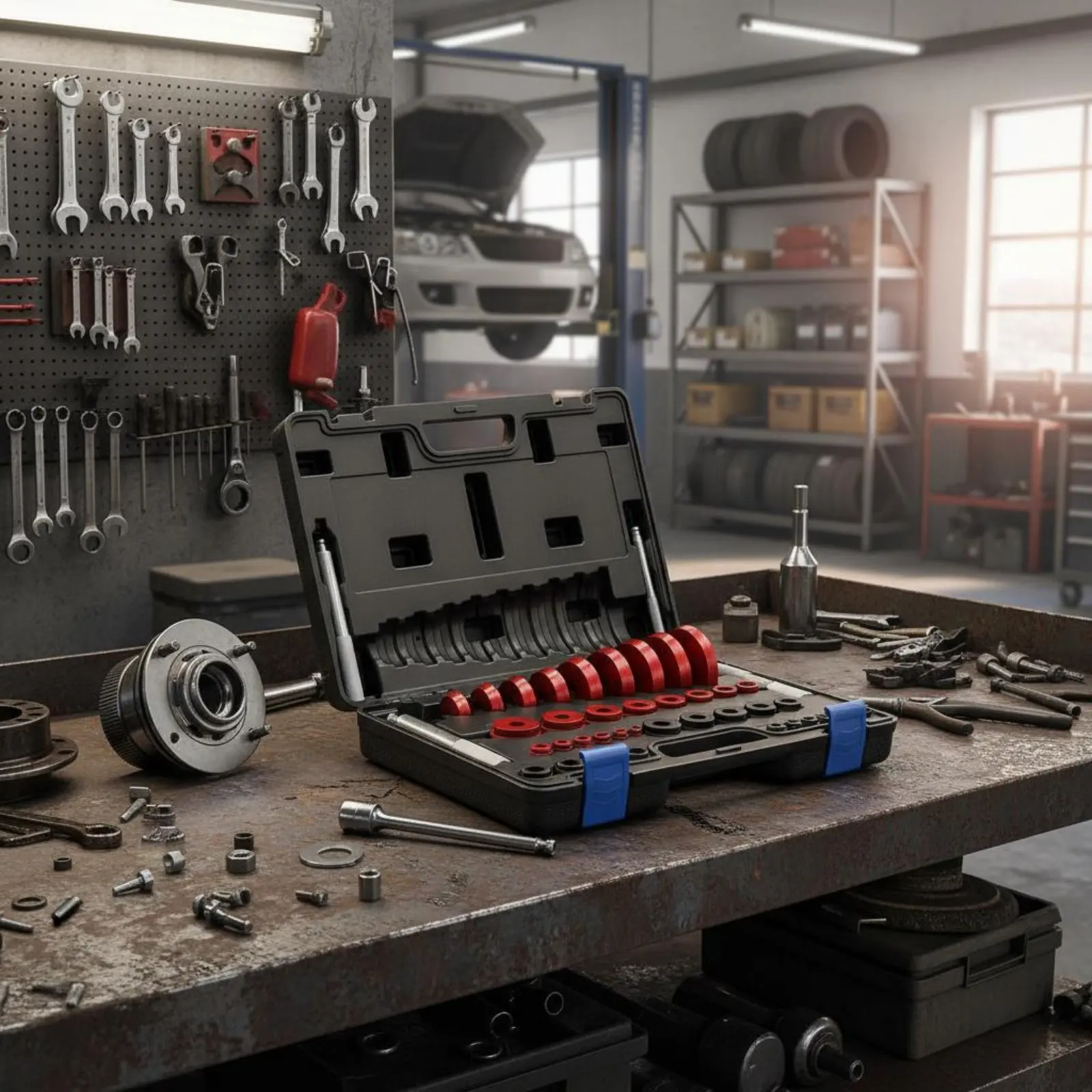 

43 Pieces Bearing Race and Seal Driver Set Aluminum Alloy Seal Installer Bearing Driver Kit Mechanic Tool Portable Storage Case