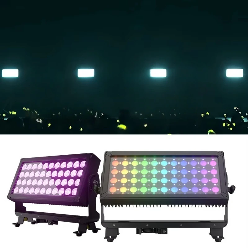 IP65 waterproof RGBW 4 in 1 floodlight DMX512 outdoor stage wall washer, suitable for concerts, DJs, discos, architectural