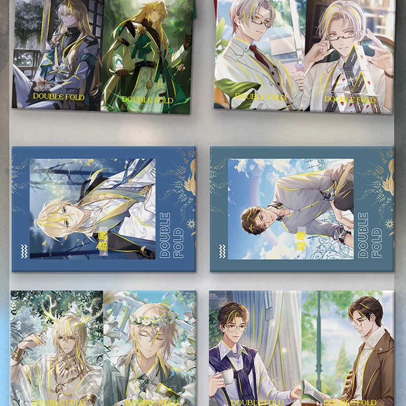 Wholesale Husbando Card Zhongli Doujin Male God Hobby Collectible Card Fold Card Rare CP Cards Toys Birthday Gifts