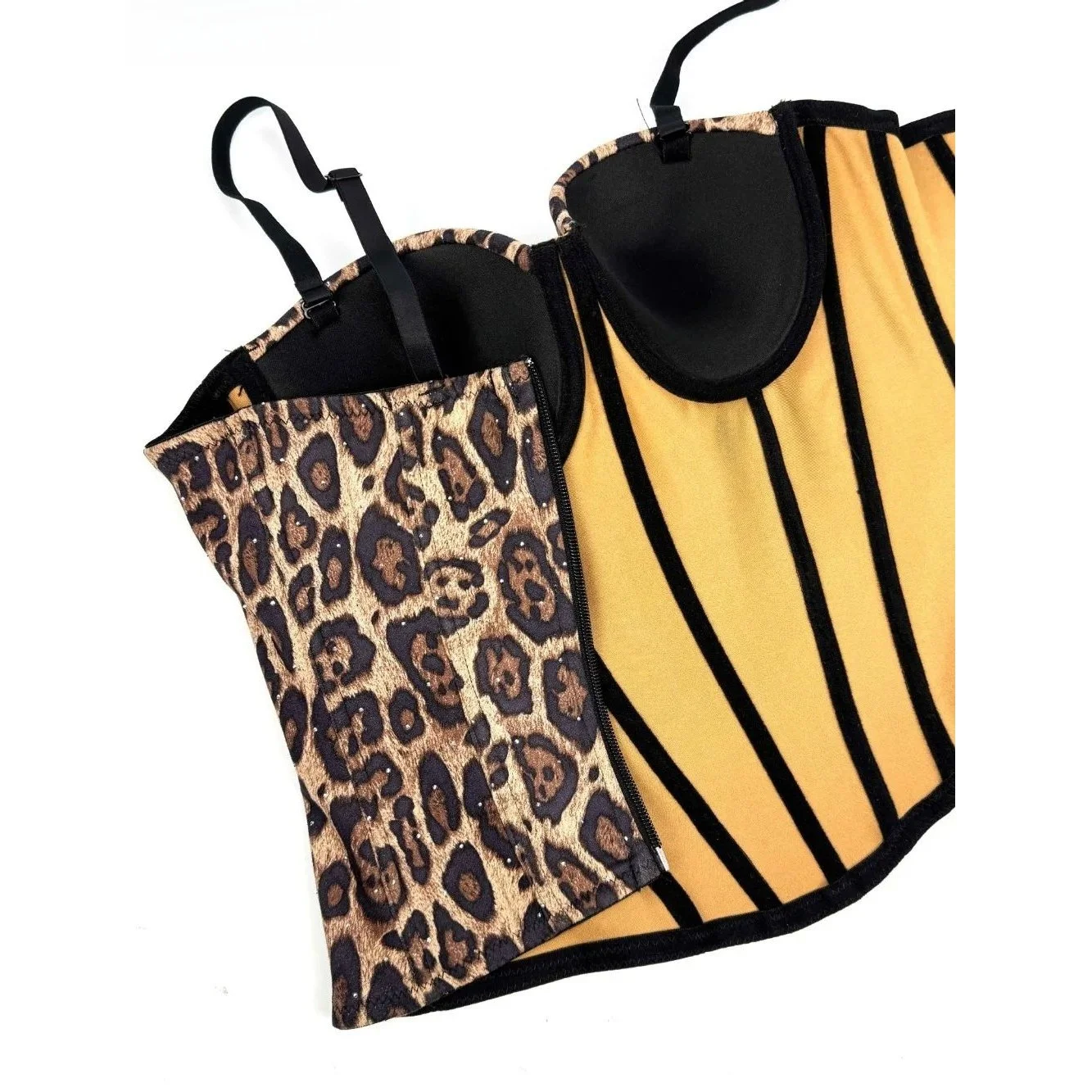 

FAGADOER весенний новый сексуальный корсет с леопардовым принтом, женский жилет без рукавов, топ, женская весенняя коллекция Faion