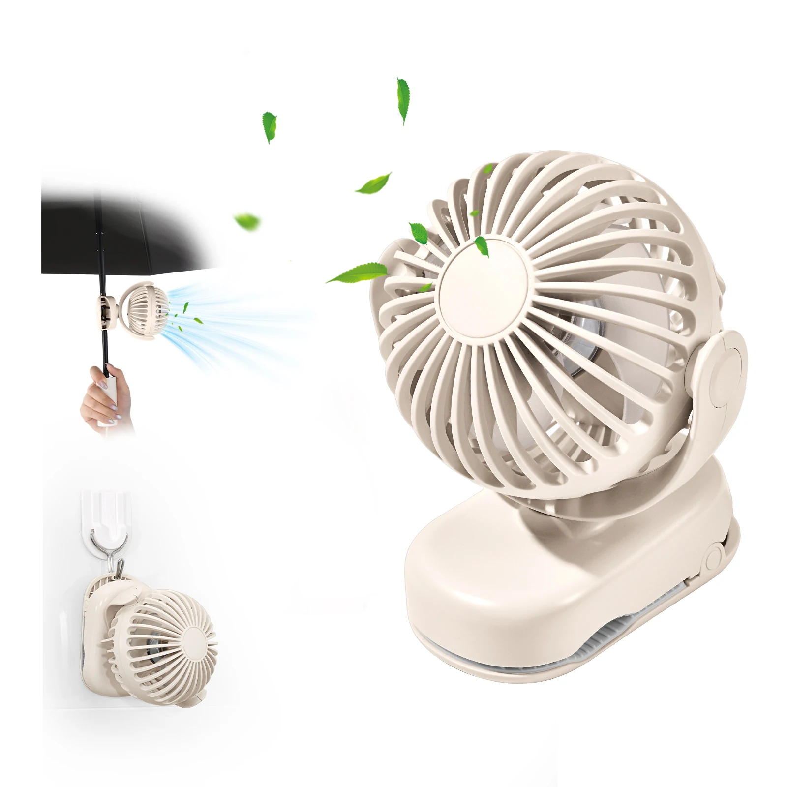 

Eary Portable Mini Clip Fan Desktop USB Electric Hand Fan Small Cooling Ventilador Fan Outdoor Air Cooler for Umbrella Handlebar